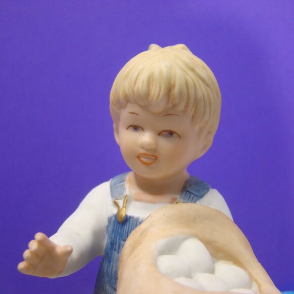 Vintage set of 1985 Denim Days #1509 and #1501 Pair Figurines Gathering kitten - Picture 3 of 16